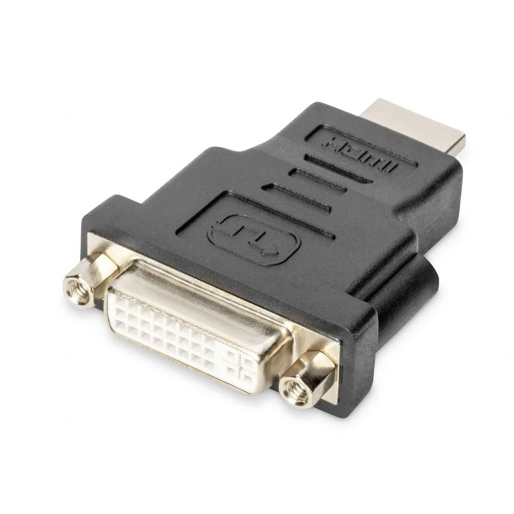 Digitus DVI / HDMI adapter HDMI A utikač, DVI-D 24+1-polna utičnica, DVI-I 24+5-polna utičnica  crna DB-330505-000-S  HD slika