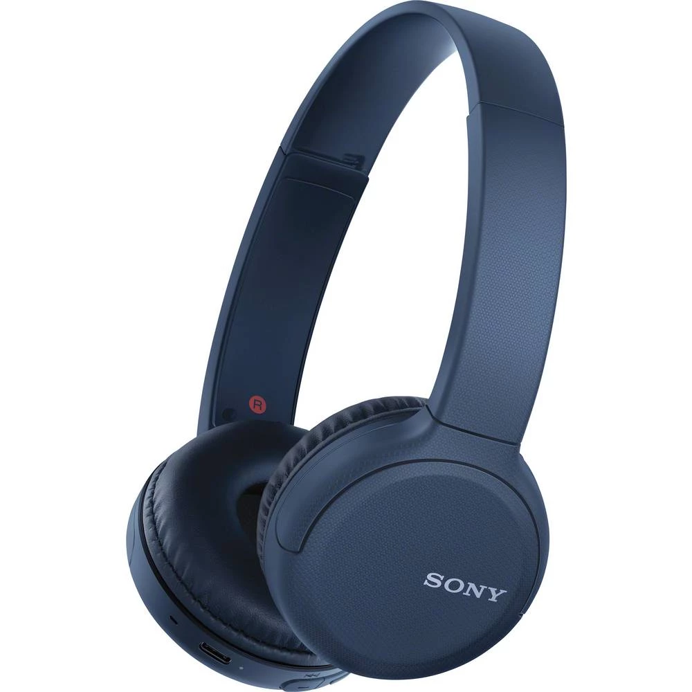 Bluetooth&reg; On Ear slušalice Sony WH-CH510 Na ušima Slušalice s mikrofonom, Kontrola glasnoće Plava boja slika
