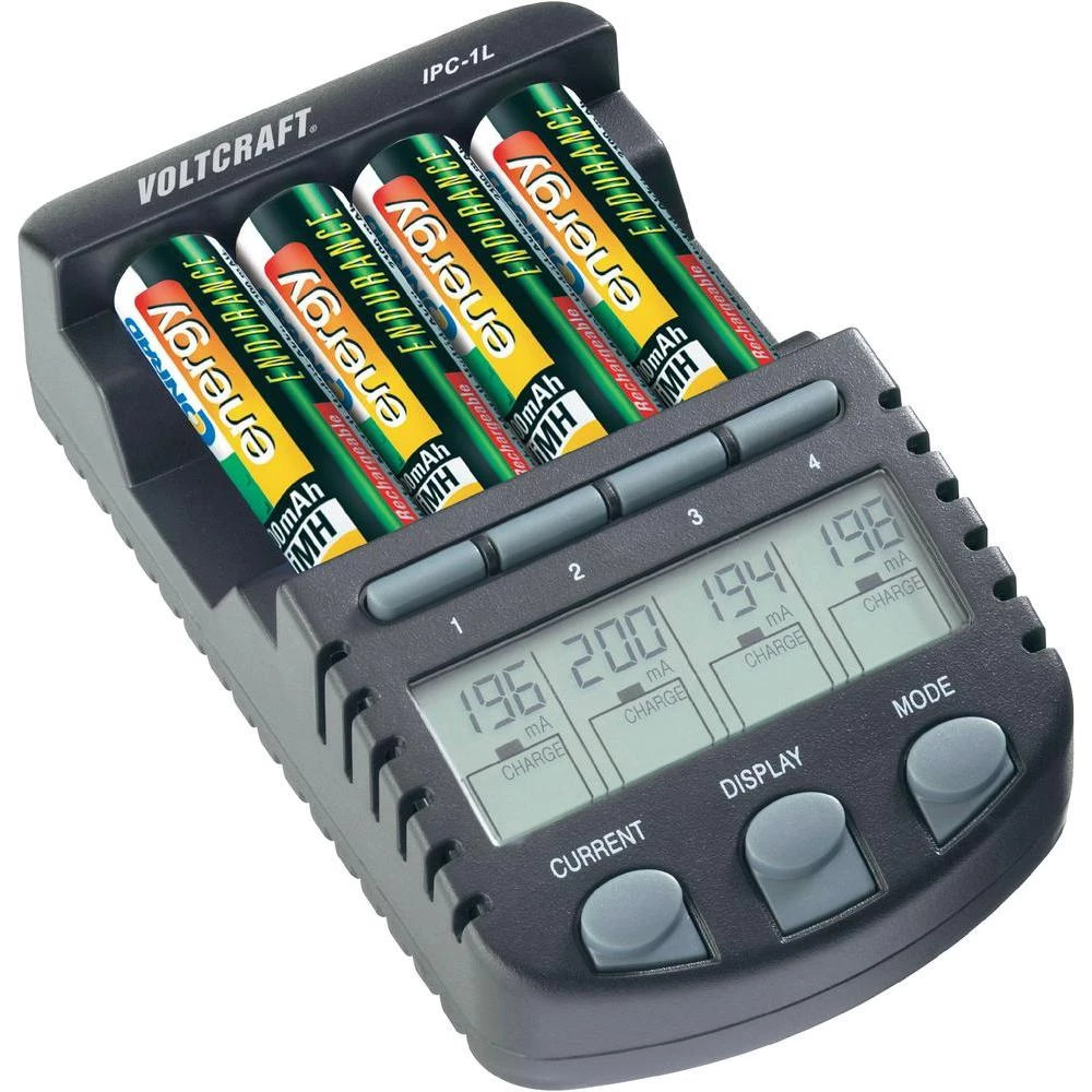 Uređaj za punjenje i održavanje aku baterija IPC-1L, uključuje 4 mignon aku bate slika
