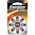 Baterije za slušne uređaje Energizer ZA312, komplet od 8 komada