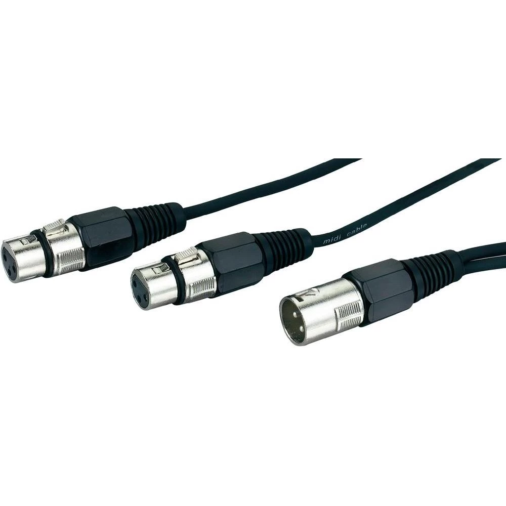 Y-kabal XLR muški/2 X XLR ženski 60 cm slika