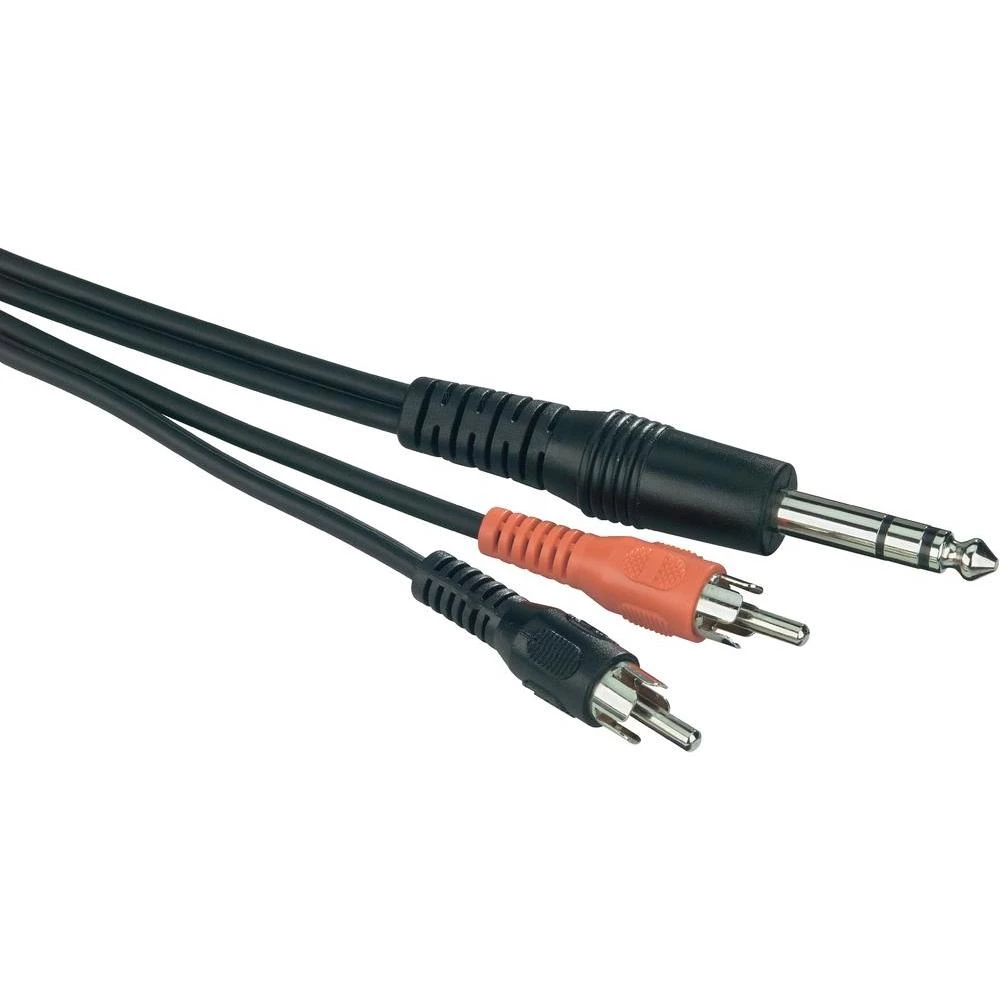 ADAPTERSKI kabal 6,3 mm STEREO/2X RCA-MALE slika