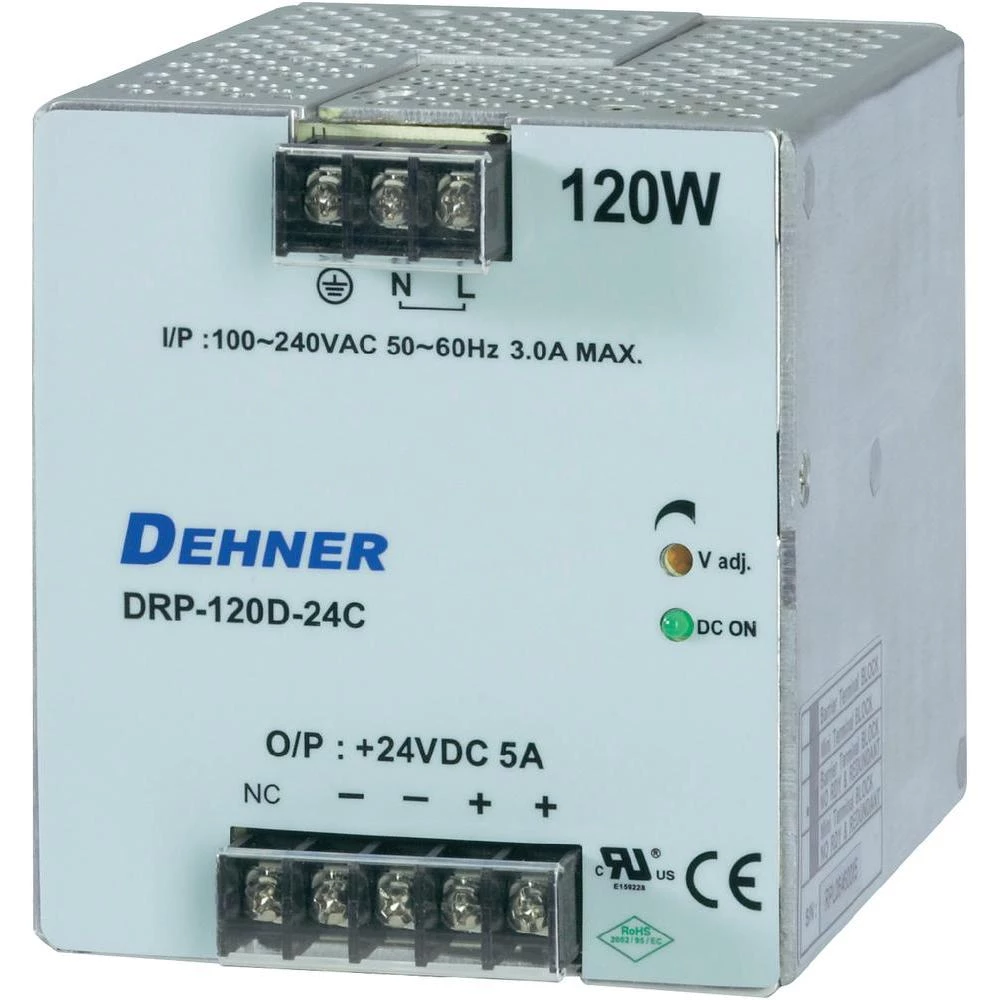 Adapter napajanja za montažu na profilne šine DRP-120D-24 CTN slika