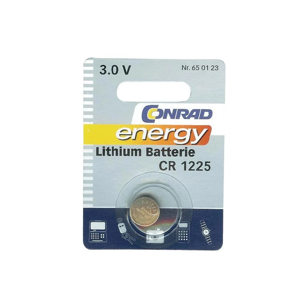 Litijumska dugmasta baterija Conrad energy CR 1225 slika