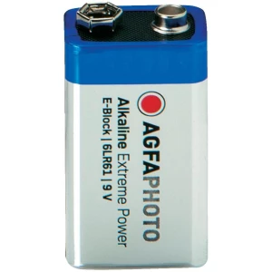 Alkalna blok baterija Agfa od 9V slika