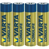 Alkalna mikro baterija VARTA Longlife, komplet od 4 komada