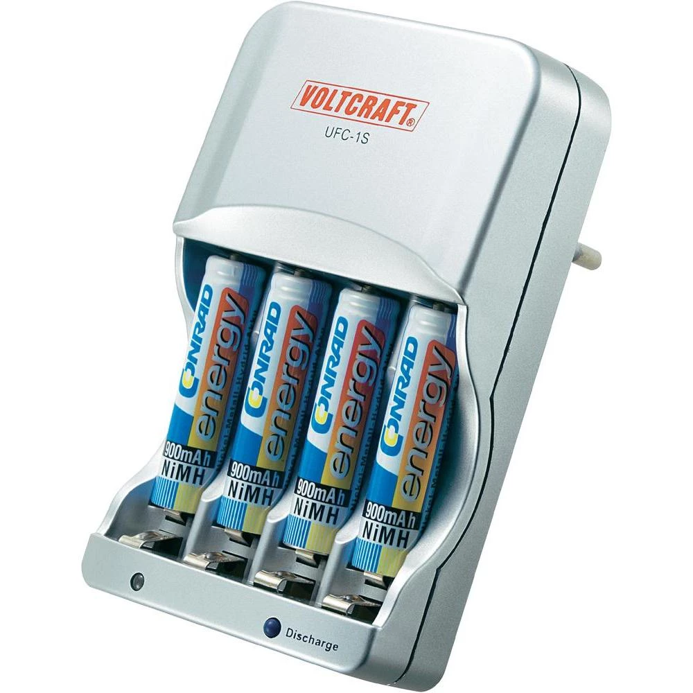 Utični punjač s mikroprocesorom UFC-1S, uključuje 4 NiMH mikro aku baterija od 9 slika