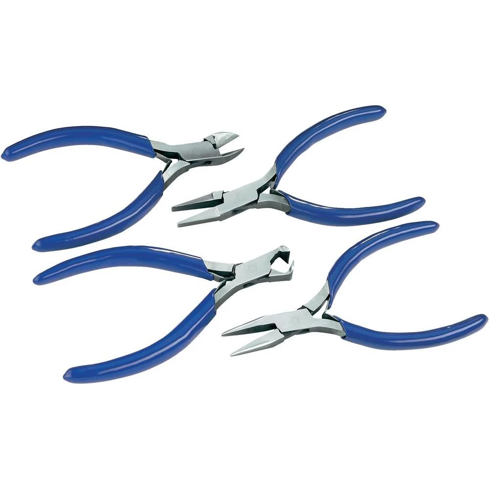 4-dijelni komplet urarskih kliješta bez tragova udarca. slika