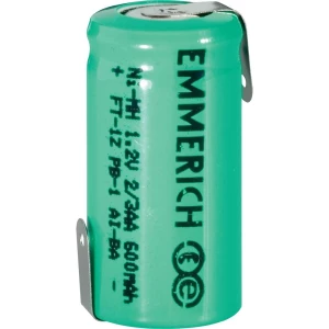 NiMH akumulator Emmerich, 2/3AA, Z-lemna zastavica slika
