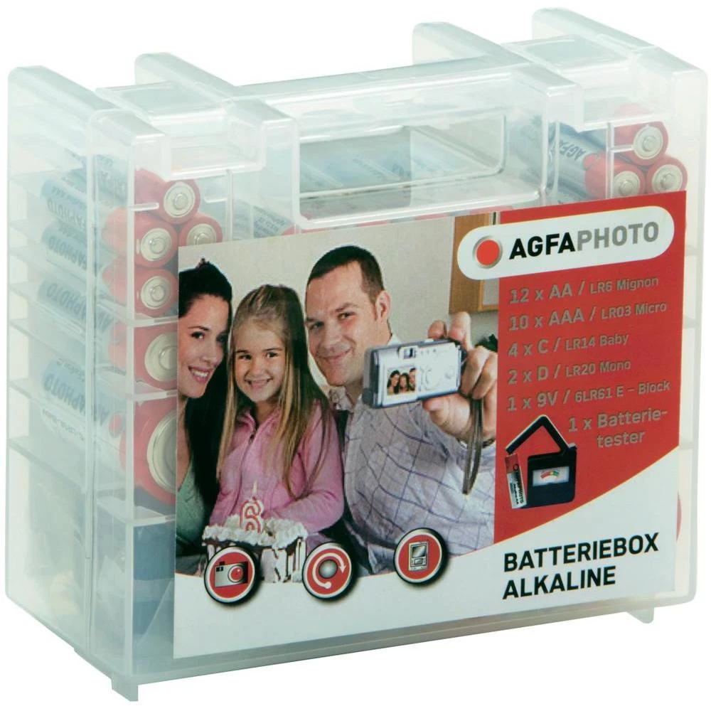 Porodično pakovanje od 30 alkalnih baterija Agfa. slika