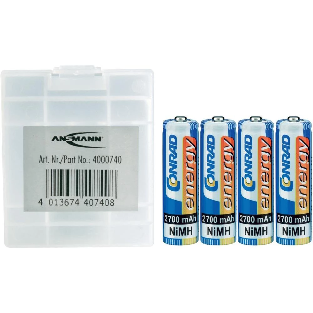 NiMH mignon akumulator Conrad energy, 2.700 mAh, 4 komada +kutija na poklon! slika