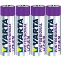 Litijumske mignon baterije VARTA Professional, komplet od 4 komada slika