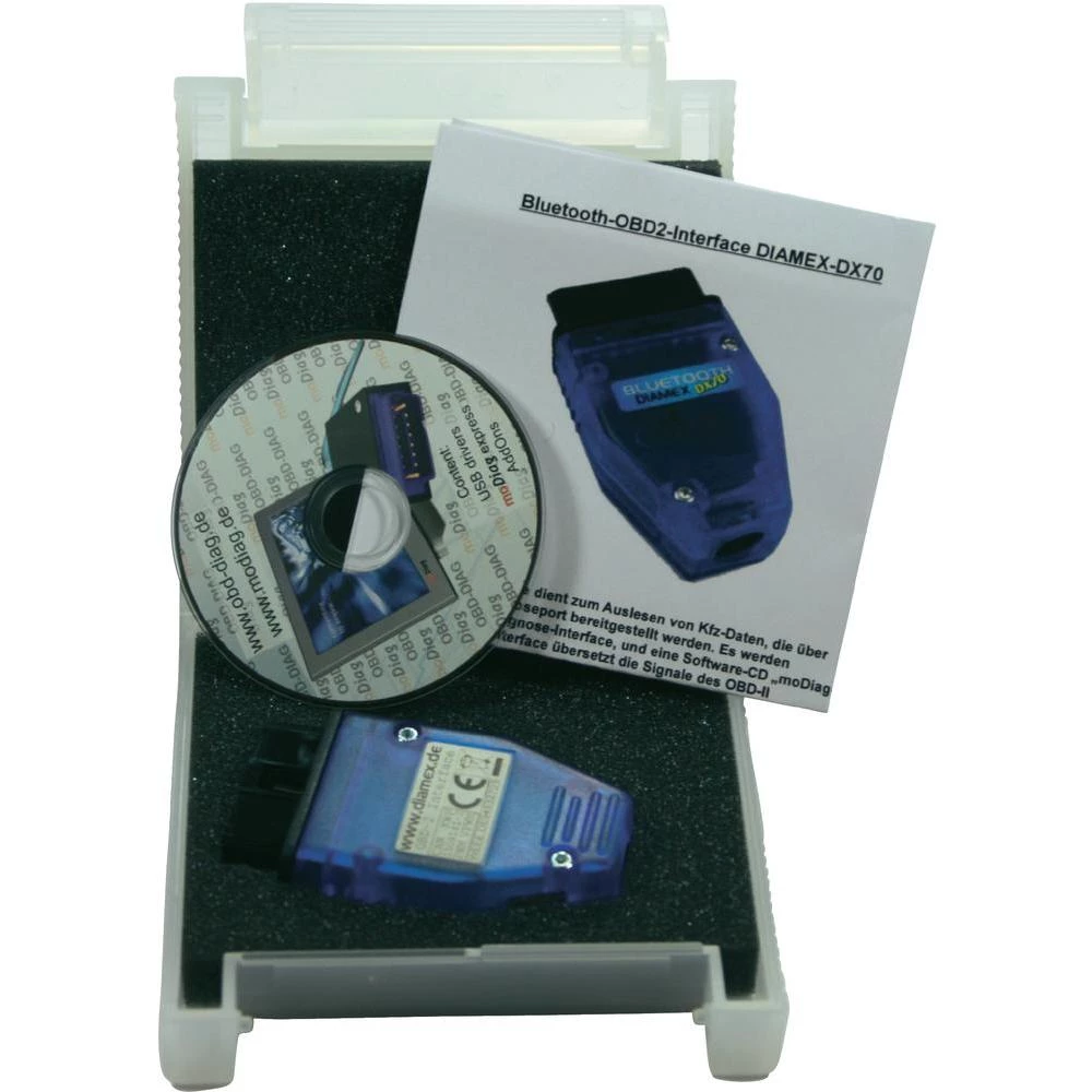 Bluetooth sučelje Diamex OBD II DX70, za sva vozila s priključkom OBD II slika