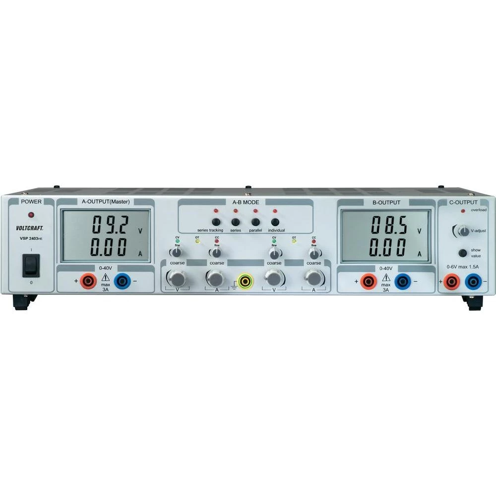 VOLTCRAFT VSP 2403 Sa satnim mehanizmomni laboratorijski naponski uređaj slika