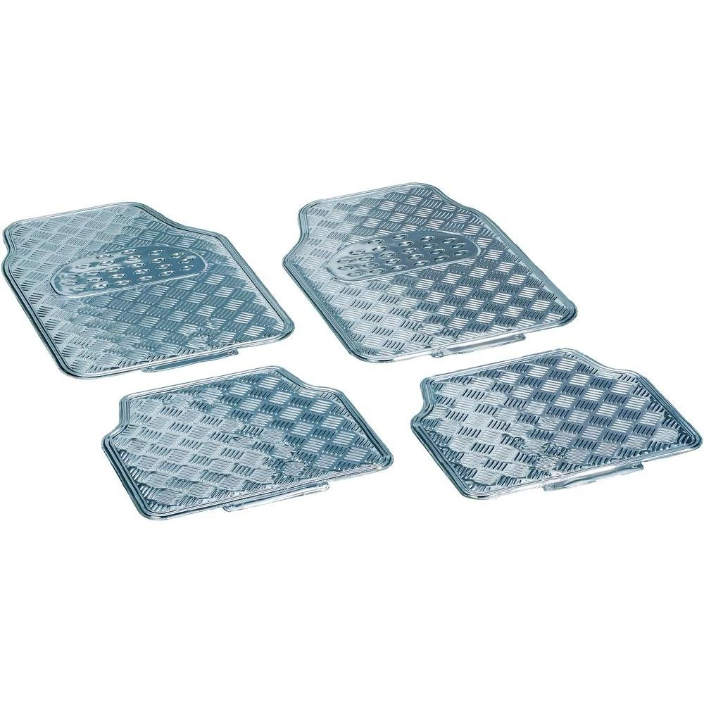 Komplet s 4 komada podnih prostirki od rebrastog lima. slika