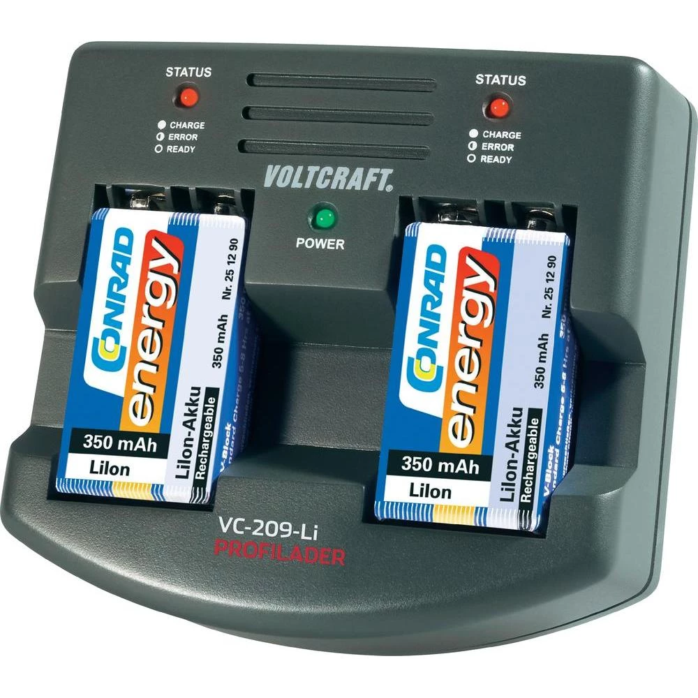 Profesionalni punjač litijum-jonski blok aku baterija od 9 V uključuje 2 blok ak slika