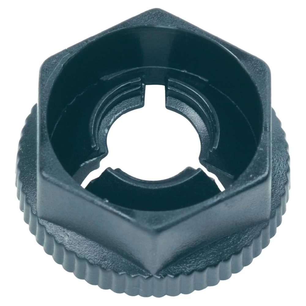 PB Fastener Utična matica, crna (SW x D x H x h1) 7.0 x 8.2x4.0 x 1.5 mm slika