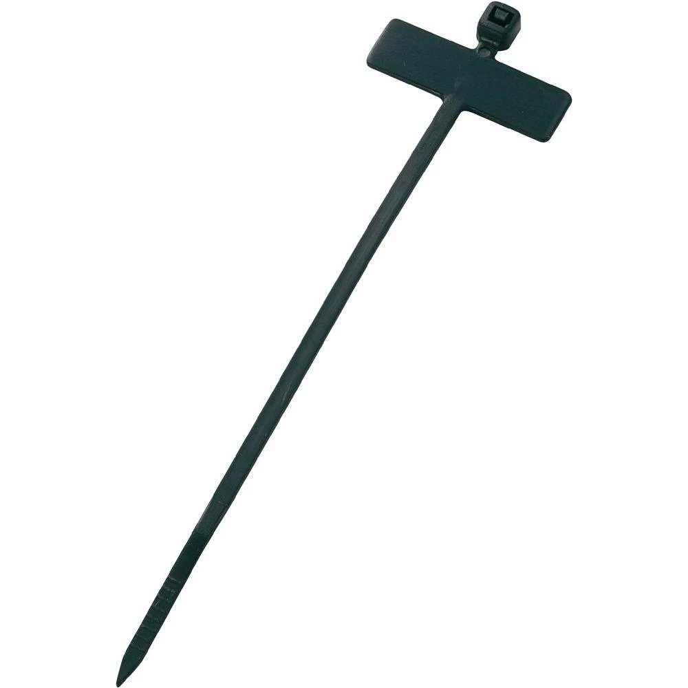 Kablovske vezice s pločicom za označavanje (DxŠ) 100 mm x 2,5 mm, crna, 1 komad slika