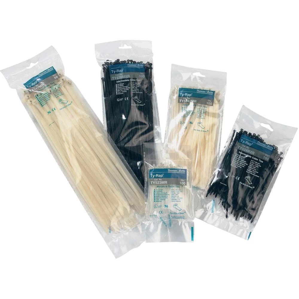 Kablovske vezice Ty-RapR s čelićnim zatvaranjem, otporne na UV zrake (DxŠ) 617 m slika