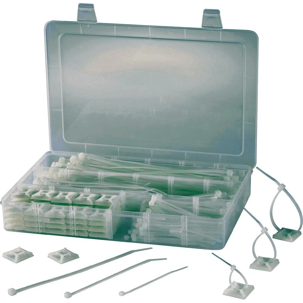 350 dijelni komplet vezica i ljepilnih podnožja slika