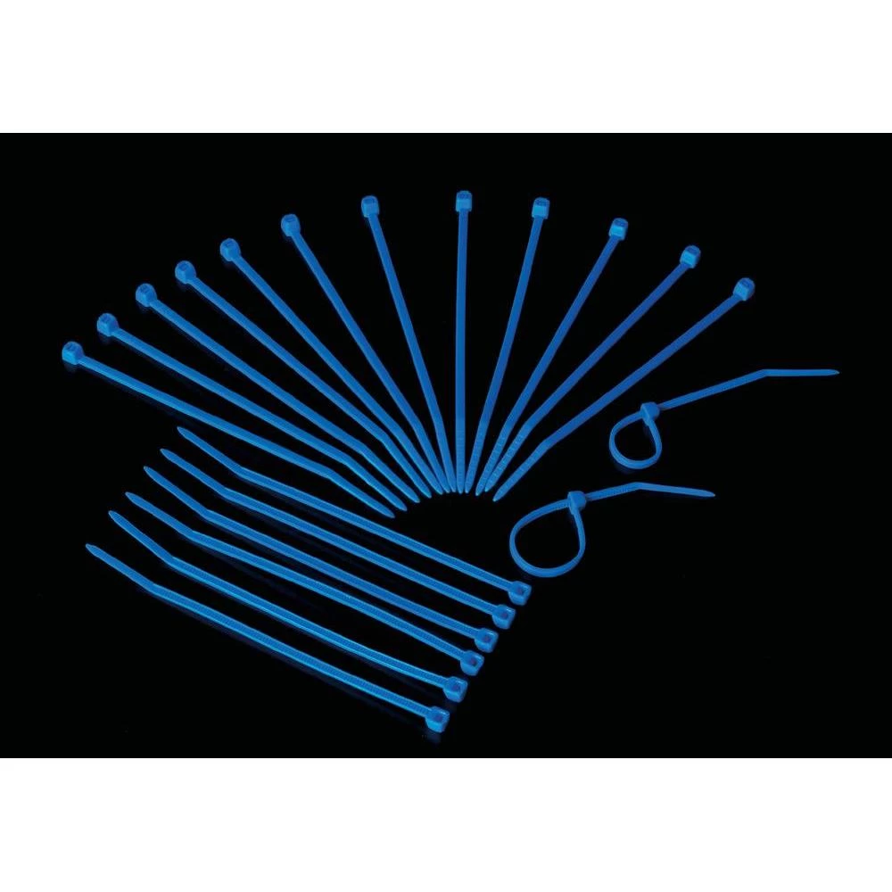 UV-reaktivna vezica (DxŠ) 200 mm x 3.6 mm Ultra vijoličnoplava Conrad slika