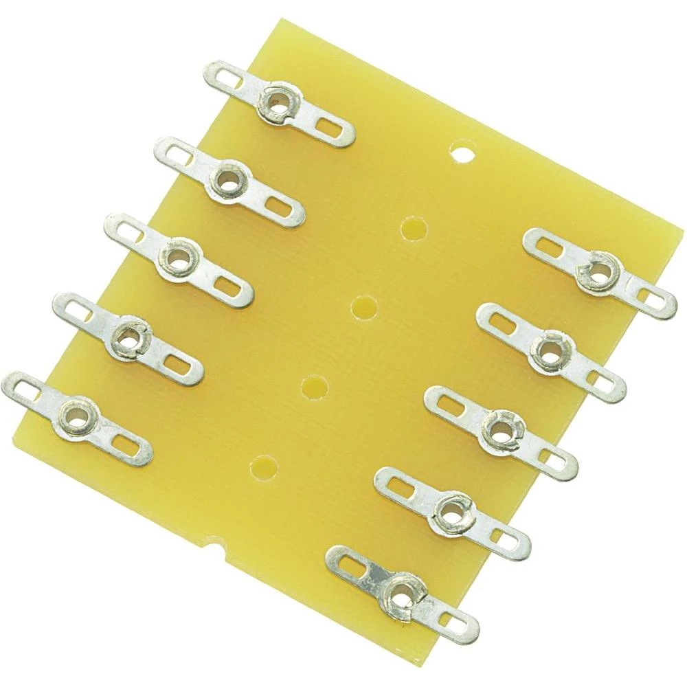 Letva za lemljenje, dvovrsna,2x 5 polov,a 43 x 38 x 1,6 mm slika