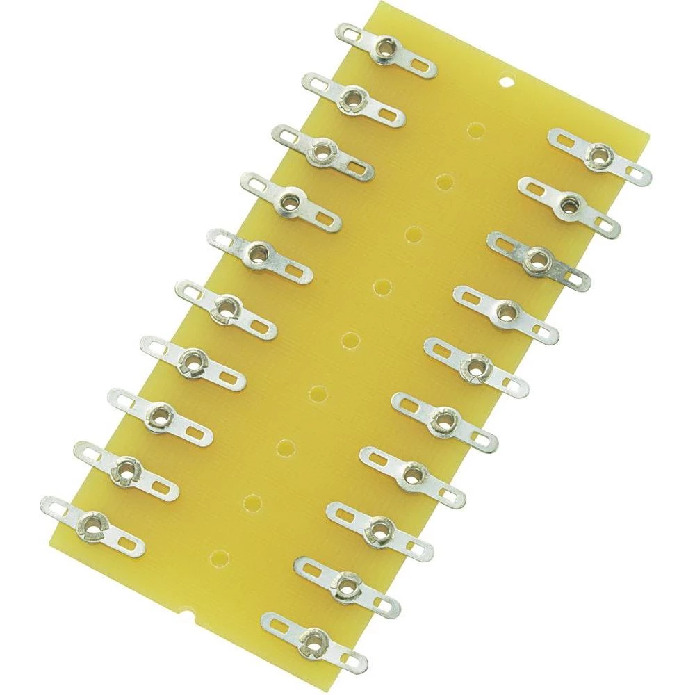 Letva za lemljenje, dvovrsna,2x 10 polova, 82 x 38 x 1,6 mm slika