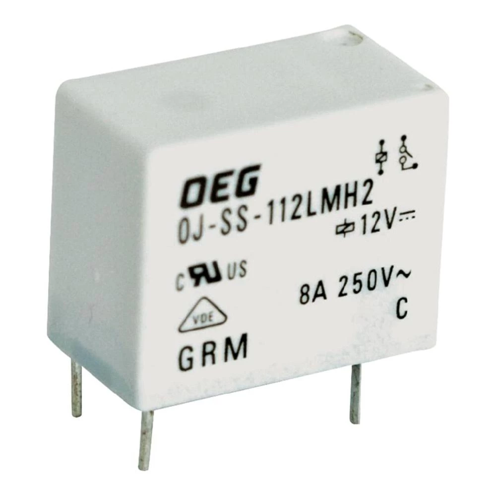 Minijaturni snažan relej za štampanu pločicu TE Connectivity OJ-SS-124LMH2, 24 V slika