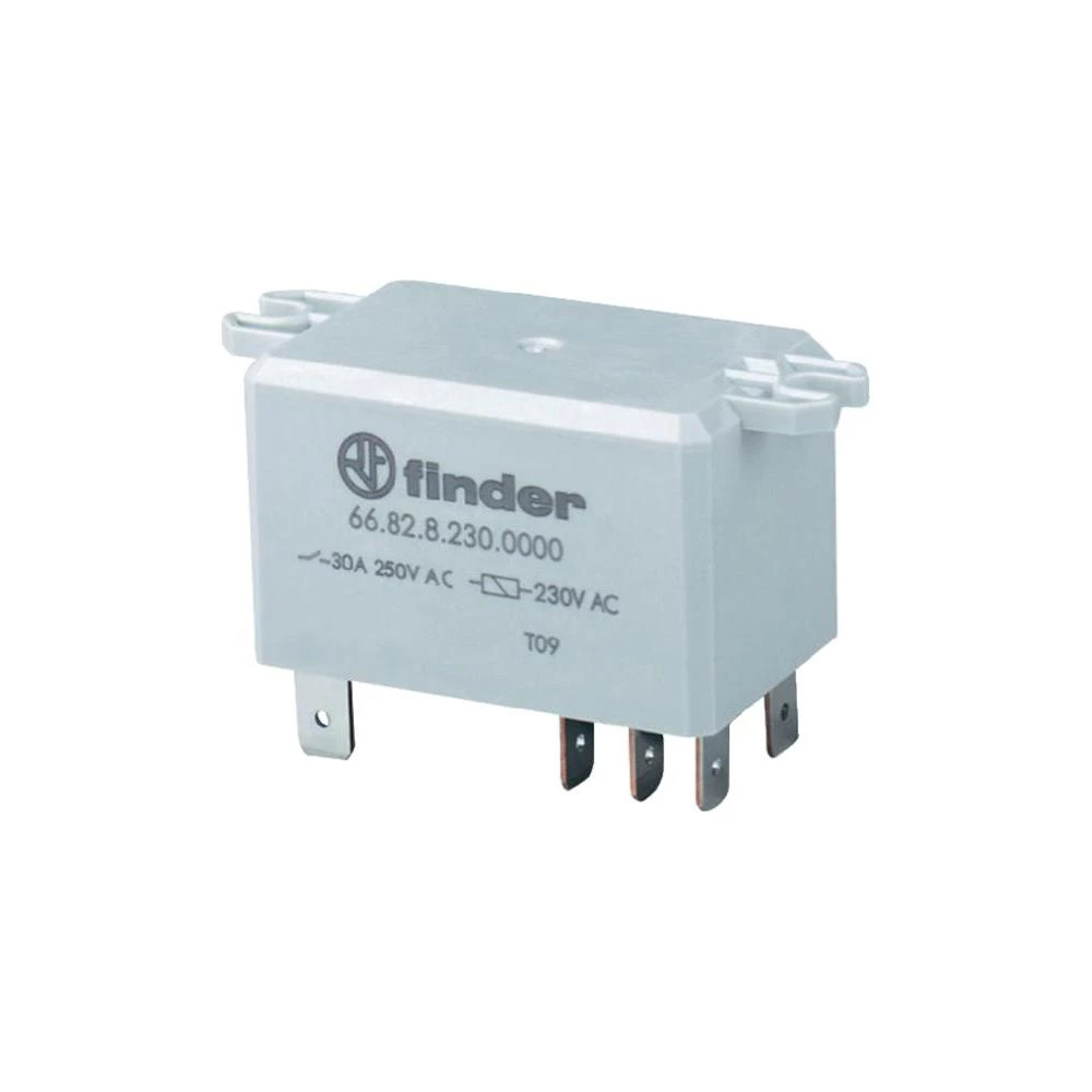 Snažan relej Finder 66.82.9.012.0000, 12 V/AC, 2 x preklopnik., maks. 30 A/250 V slika