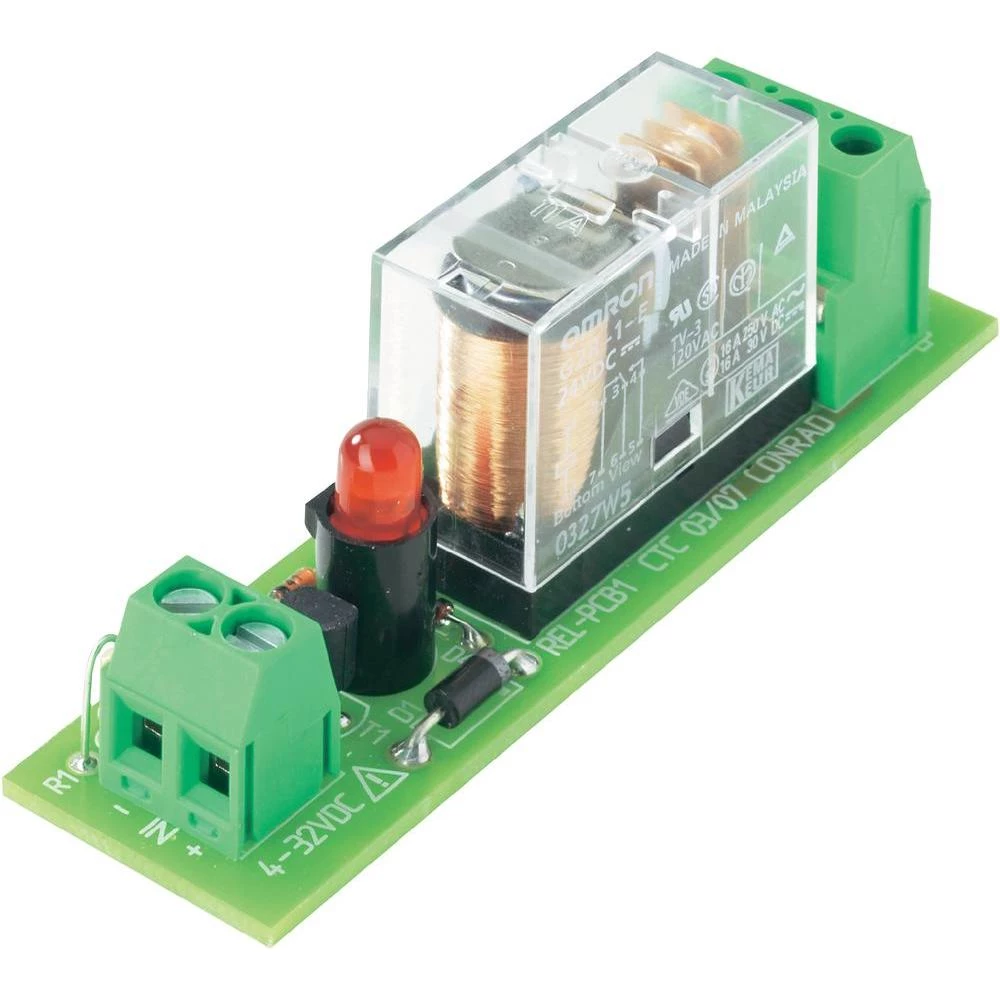 Tiskana pločica za relej REL-PCB1 1,s relejem, 12V/DC, 1x preklopni kontakt, 16 slika