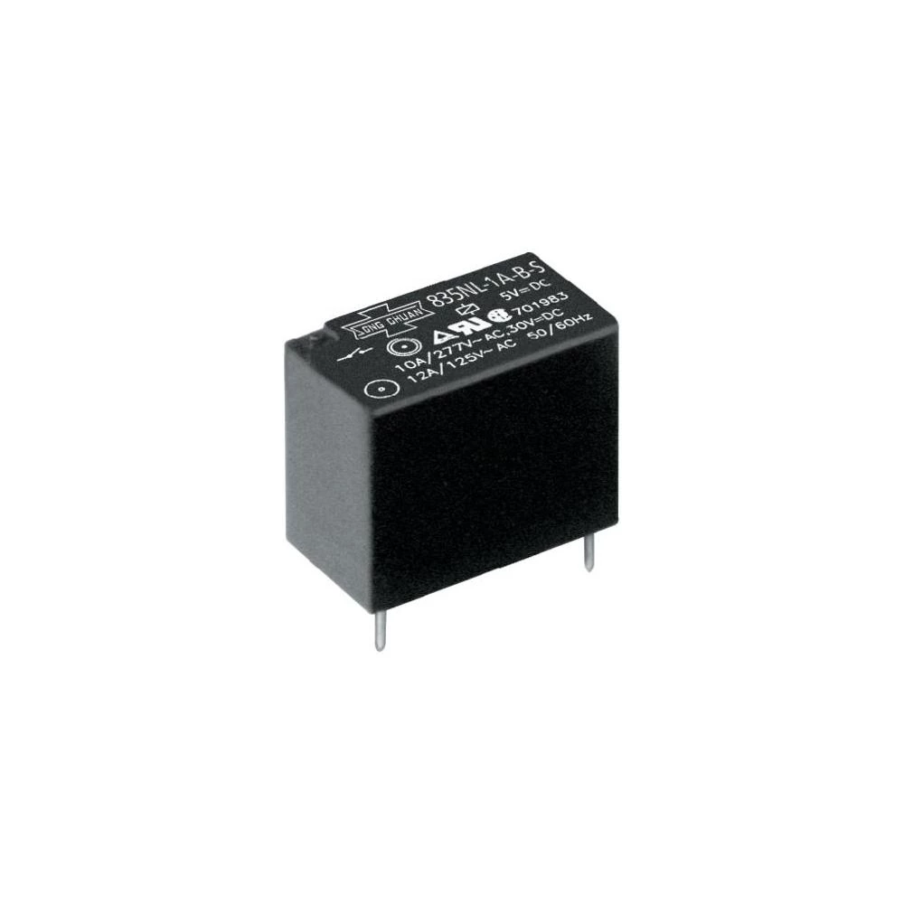 Teretni relej za štampanu pločicu Song Chuan 835NL-1ACE 12V DC, 12 V/DC, 1 x rad slika