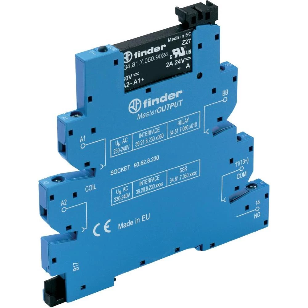 Podnožje za relej s izlazom zaoptospojku Finder Master slika