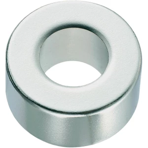 Okrugli magnet NdFeB s rupom,(O x V) 20 mm x 2 mm, N35, remanenca: 1,18-1,24 T slika