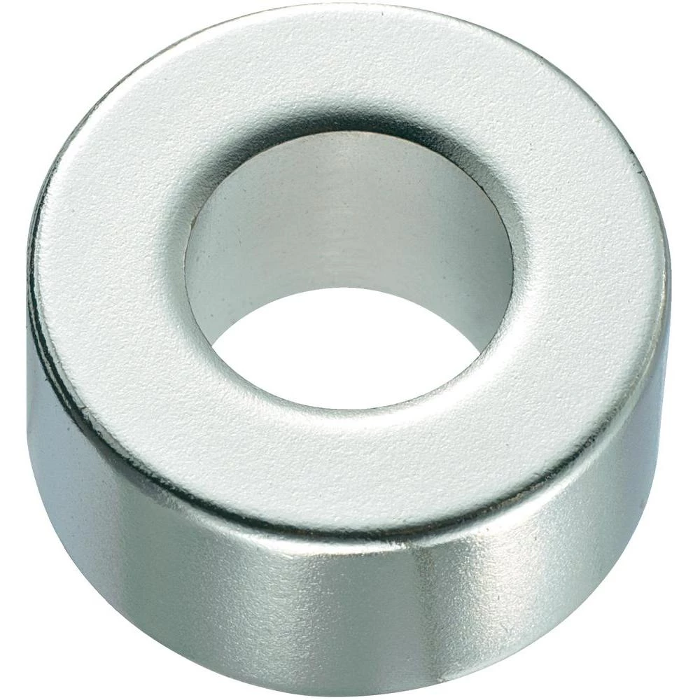Okrugli magnet NdFeB s rupom,(O x V) 20 mm x 2 mm, N45, remanenca: 1,33-1,37 T slika