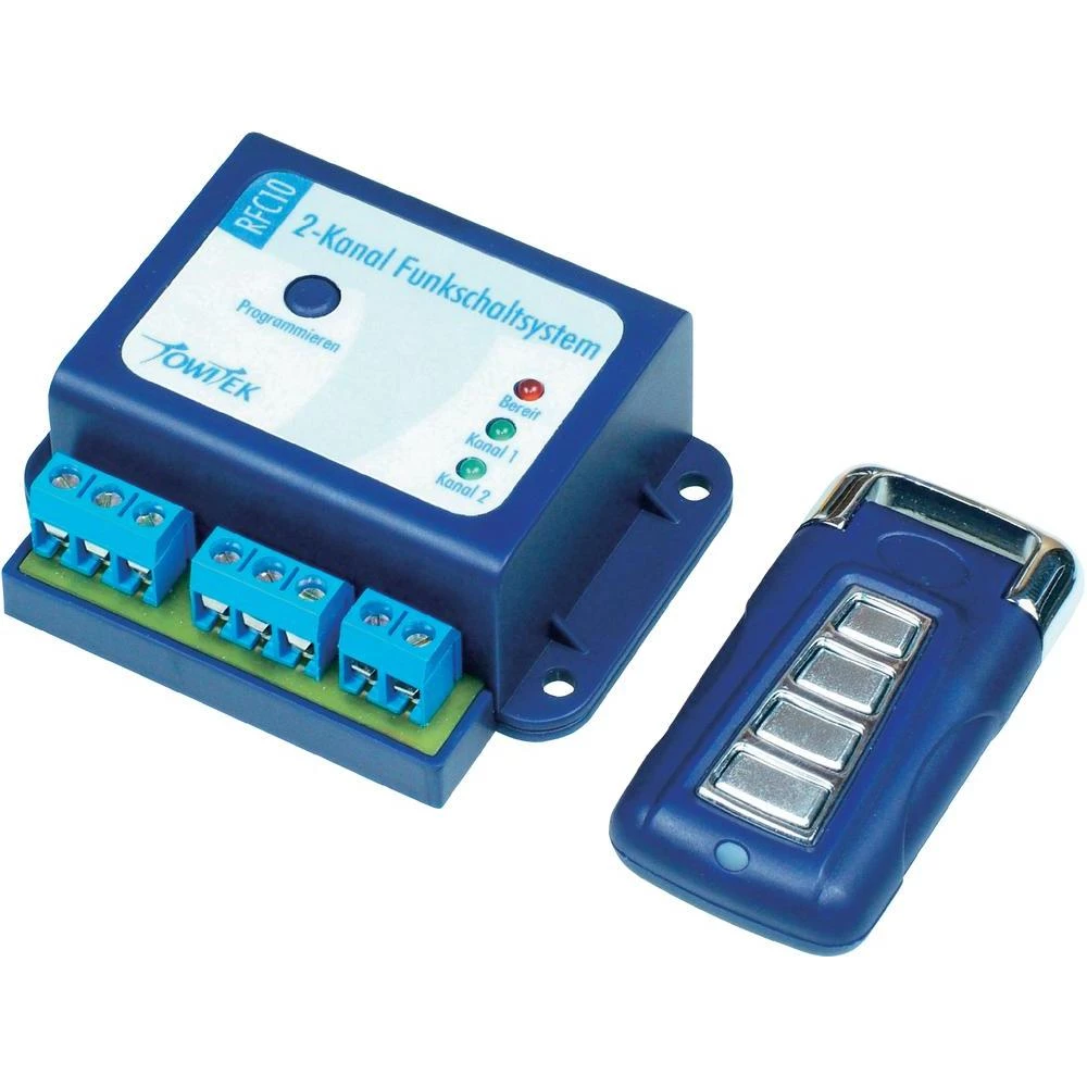TowiTek 2-kanalni radijski sklopni sistem i ručni odašiljač12 V slika