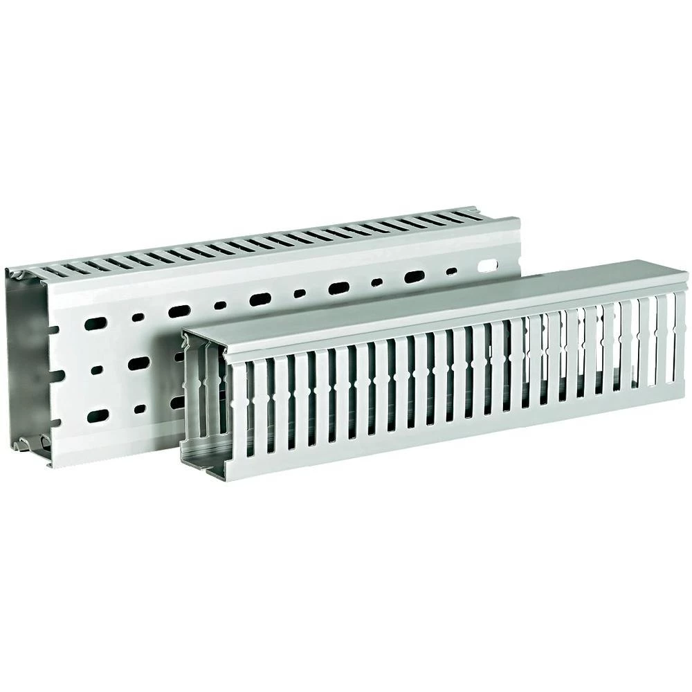 Kanal za ožičenje HTWD-DIN, sivi, 48 m, HTWD-DIN-25 x 25 mm,HellermannTyton slika