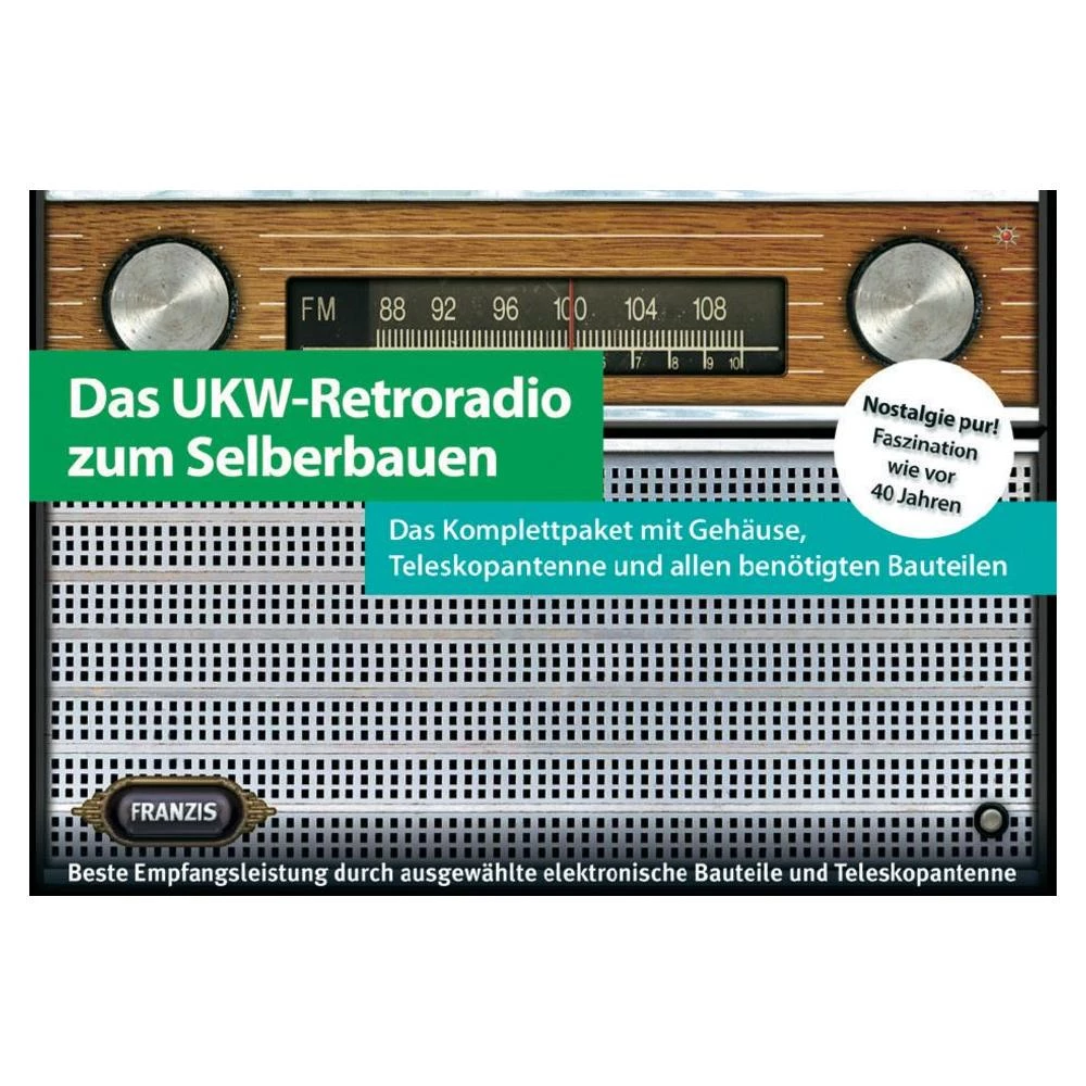 UKV-radio v retro izgledu Franzis, komplet za sastavljanje 65040 slika
