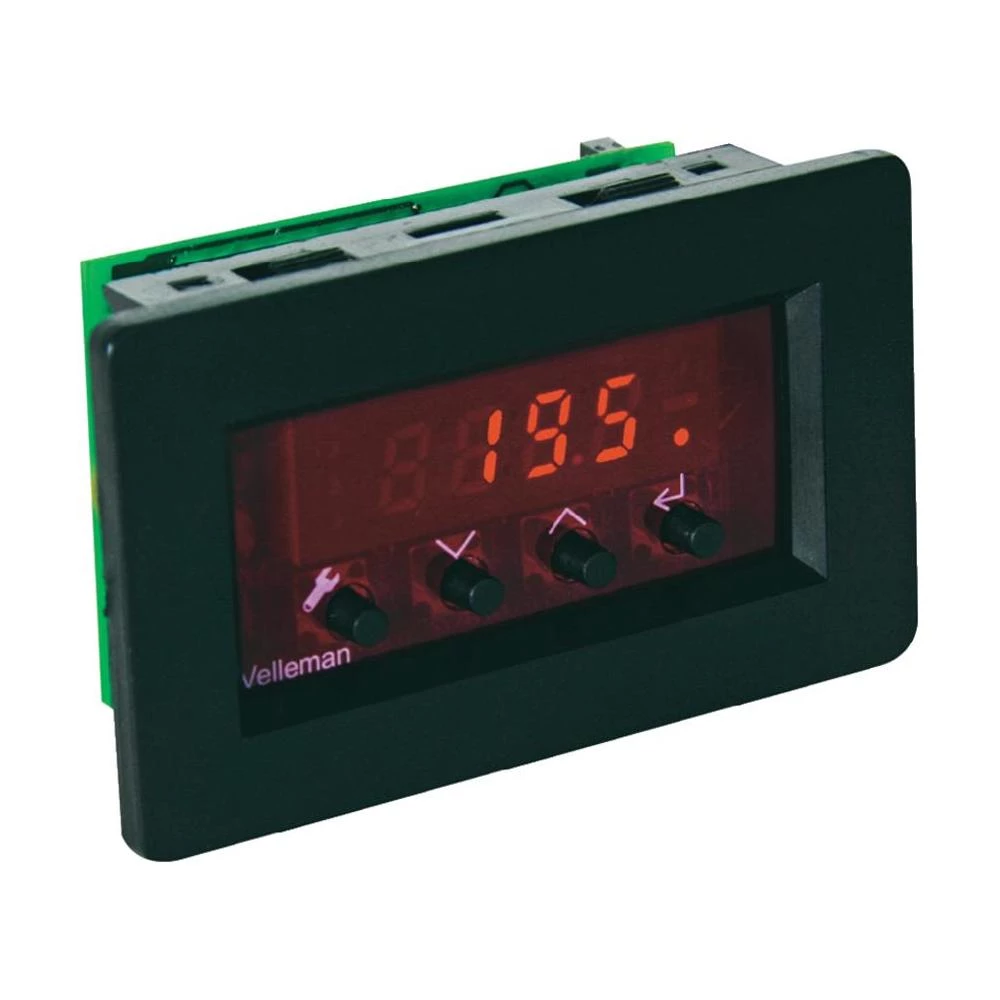 Termostat s pokazivačem Velleman, 9-12 V/DC slika