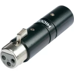 XLR-adapter 3-pinski XLR utična 3-pinsko XLR utičnico, br.polov: 3/3 HI-X3X3-FM