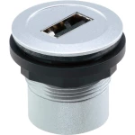USB ugradbena utičnica 2.0 RRJ_USB_AB, metalna, Schlegel