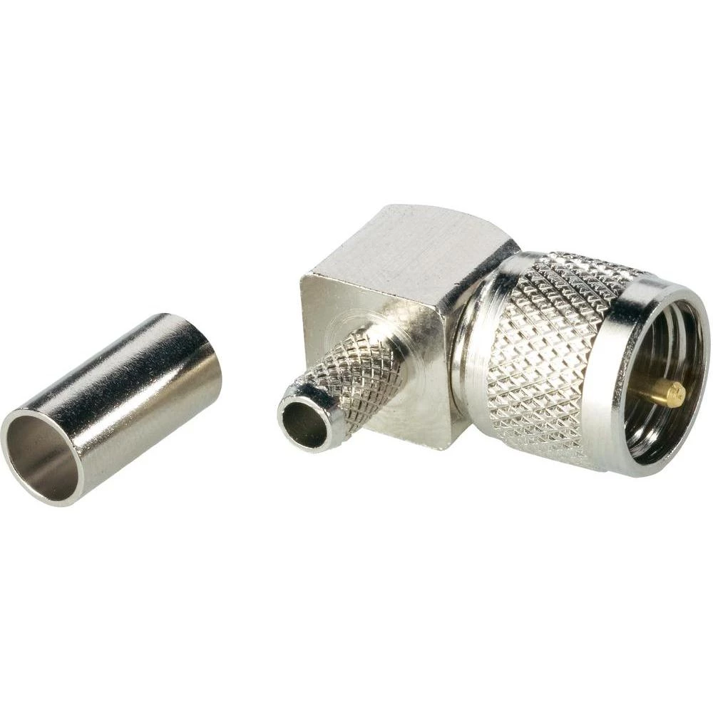 Ugaoni muški konektor Mini UHFza stiskanje BKL Electronic slika
