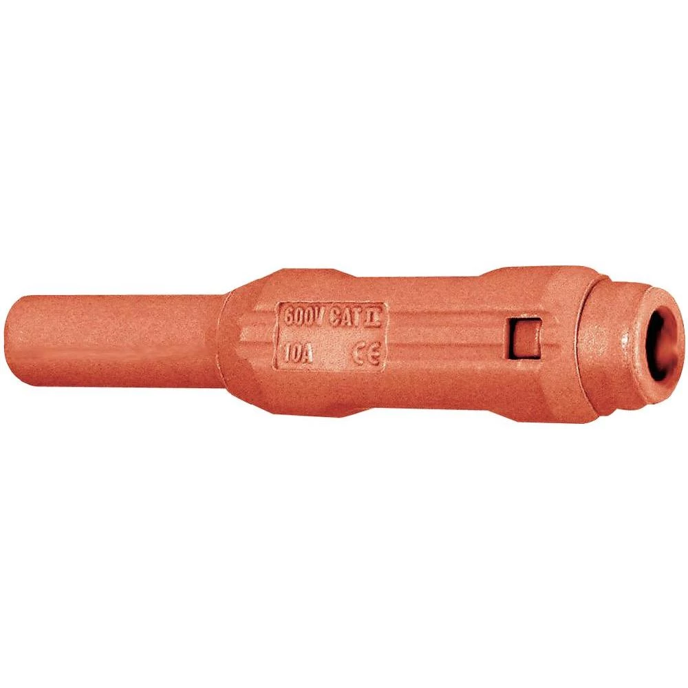 Aksialni ženski konektor SL205-BA 2 mm crveni priključak=stiskanje ili lemljenj slika