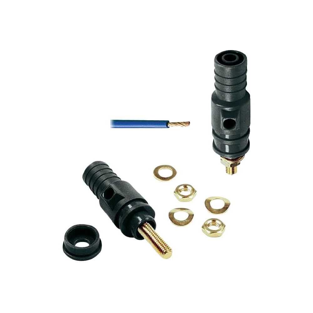 32 A priključna spojka SPK4 navojni zatik M5 600 V 32 A crna23.0410-21 MultiCont slika