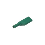 Sigurnosni lamelni utikač LAS SW- 4 mm zeleni priključak=vijčani