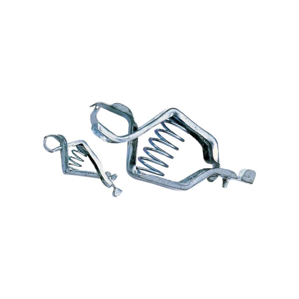 Baterijske kleme neizolirane +6 A srebrna (metalna) slika