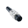 DIN muški konektor za kabal, ravan br. polova=8 utikač, ravanSV 80 Lumberg slika