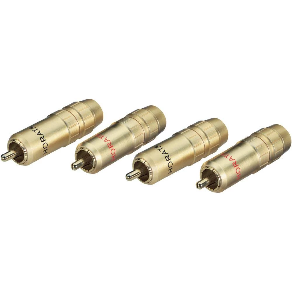 Komplet cinch utikača, High-Endcrvena, crna slika