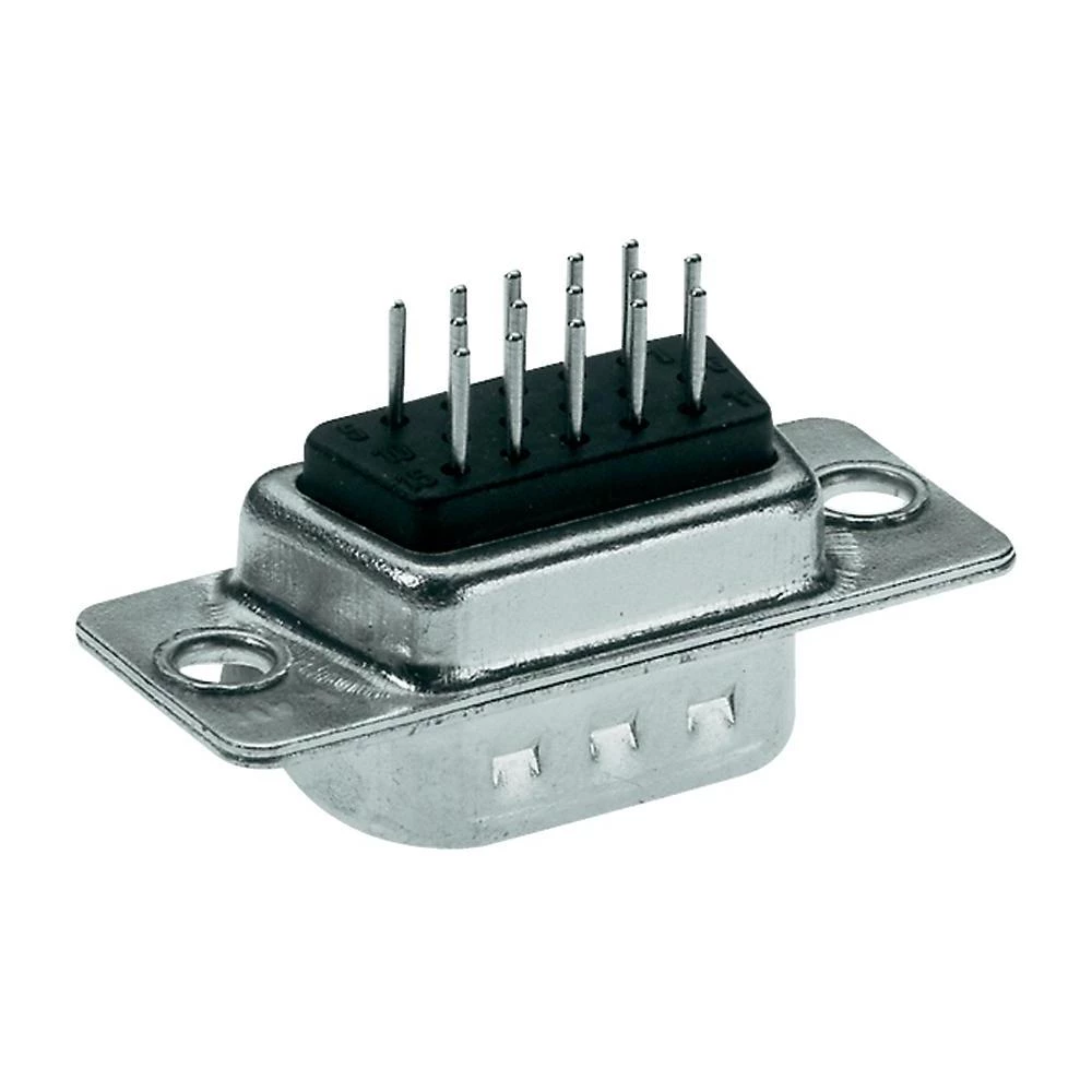 D-SUB High Density 180 stup. lemljenje, br. polova: 15,utič,ravno lemljenje, HDT slika