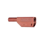 Sigurnosni utikač SLS425 4 mm crveni priključak=poprečni uvod za priključak za