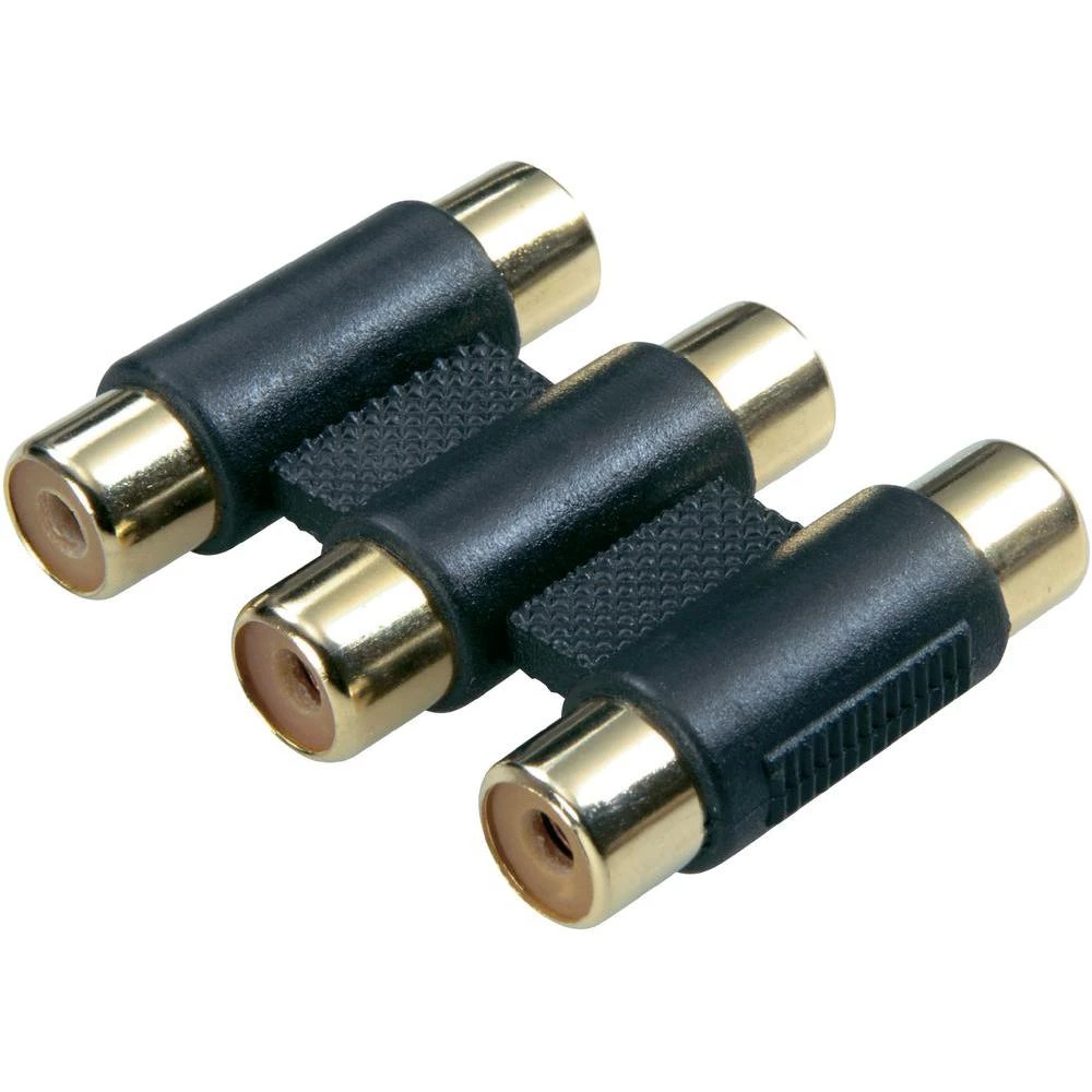 Avdio/video cinch konektor crni SpeaKa slika